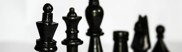 chess pieces representing social media strategy